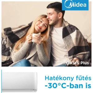 Midea Oasis Plus 3,5 kW MOP3-12-sp oldalfali Split klíma HBCool klímaszerelés Debrecen